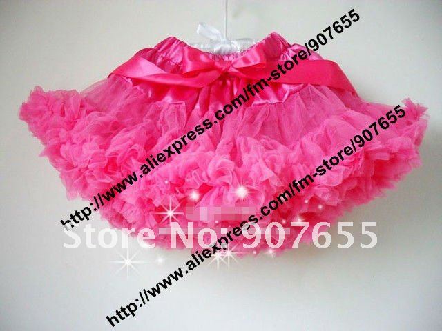 Free shipping Flower Girls SUPER FLUFFY skirts , Baby Rose Pettiskirt tutus, Baby ballet skirt