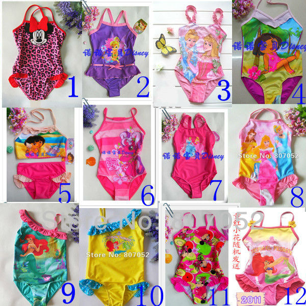 Free Shipping for 1-10years,12 styles for you choose children/girl/kids' swimsuit/swimwear/beach wear/bikini/swimming wear GS147