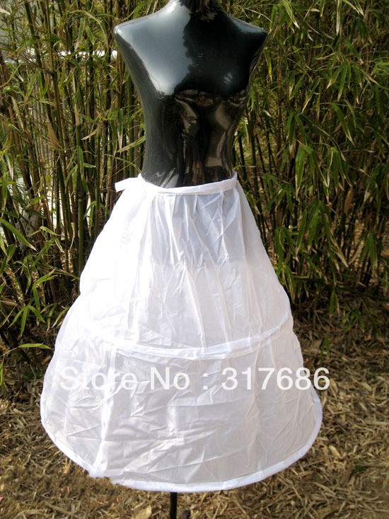 Free Shipping For Sale Single layer white bridal underskirt petticoat crinoline pannier for wedding dress QC020