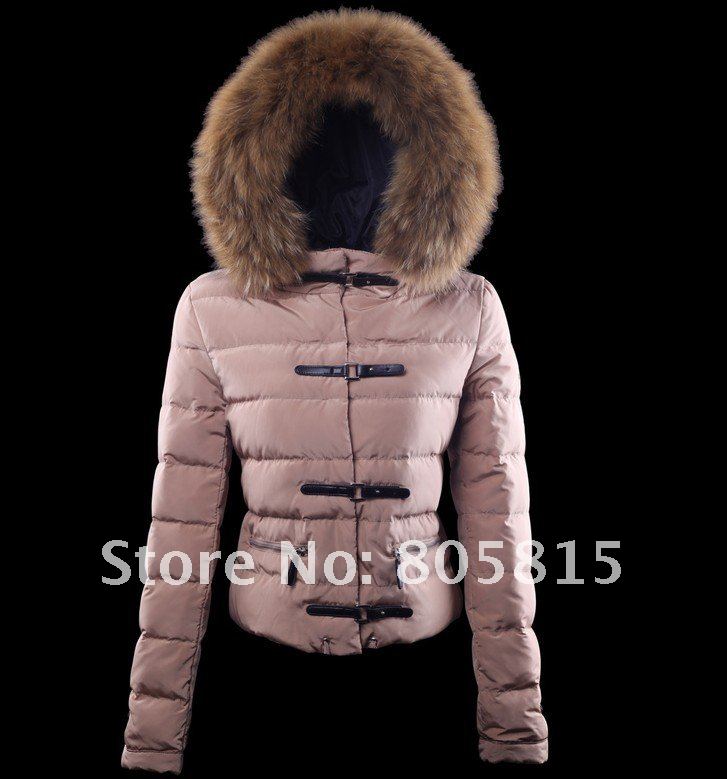 Free Shipping Fox Fur Collar Women's Down Jackets hoodie,100% Goose Natural Fur Feather hoody Winter Down Coat 4 Colors S-XL