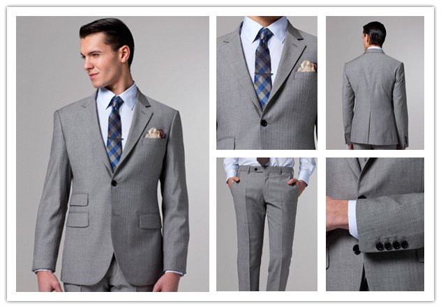 free shipping free shirt free bow free vest   suits for a wedding with Single-Breasted 2 Buttons NO.0095