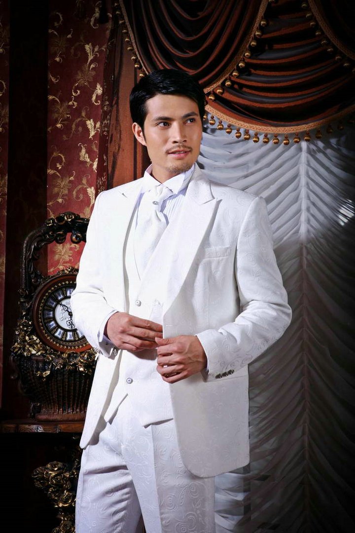 free shipping free shirt free bow  Tuxedo  wedding suits with Single-Breasted 2 Buttons mens wedding suit NO.0103
