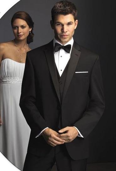 free shipping  free  vest free bow  Custom made mens wedding tuxedos with Single-Breasted 2 Buttons mens wedding suit NO.0308