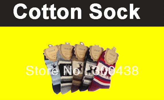 Free shipping!!!!Full Cotton thick socks for womens socks color mix 2pairs / lot