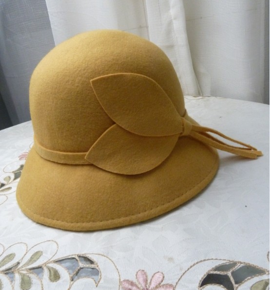 Free Shipping Full wool bucket hats fedoras 2012 autumn and winter woolen women's hat
