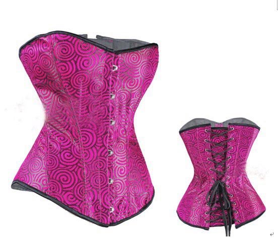 Free shipping!  fully Steel bone Fashion costume sexy yellow stain corset sexy lingerie lady corset   wholesale or retail