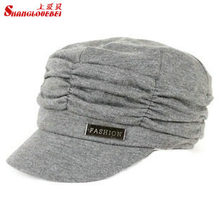 free shipping Fur hat sunbonnet millinery baseball cap gentlewomen cap