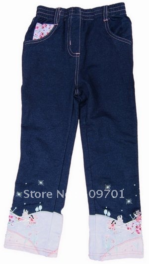 FREE SHIPPING G1908# Girls Jeans with denim
