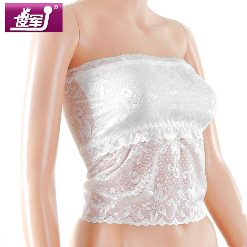 FREE SHIPPING! G433 long design underwear tube top bust plus size top basic spaghetti strap lace tube top