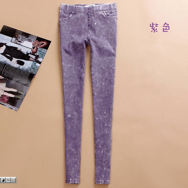 Free Shipping G633 fashion elastic waist pencil pants slim skinny pants elegant butt-lifting trousers tight wholesale