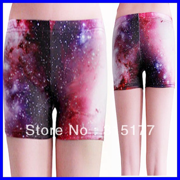 Free shipping Galactic Short Legging wholesale 10pieces/lot Mix order Tight high Shorts 2013 Women sexy pants 79156