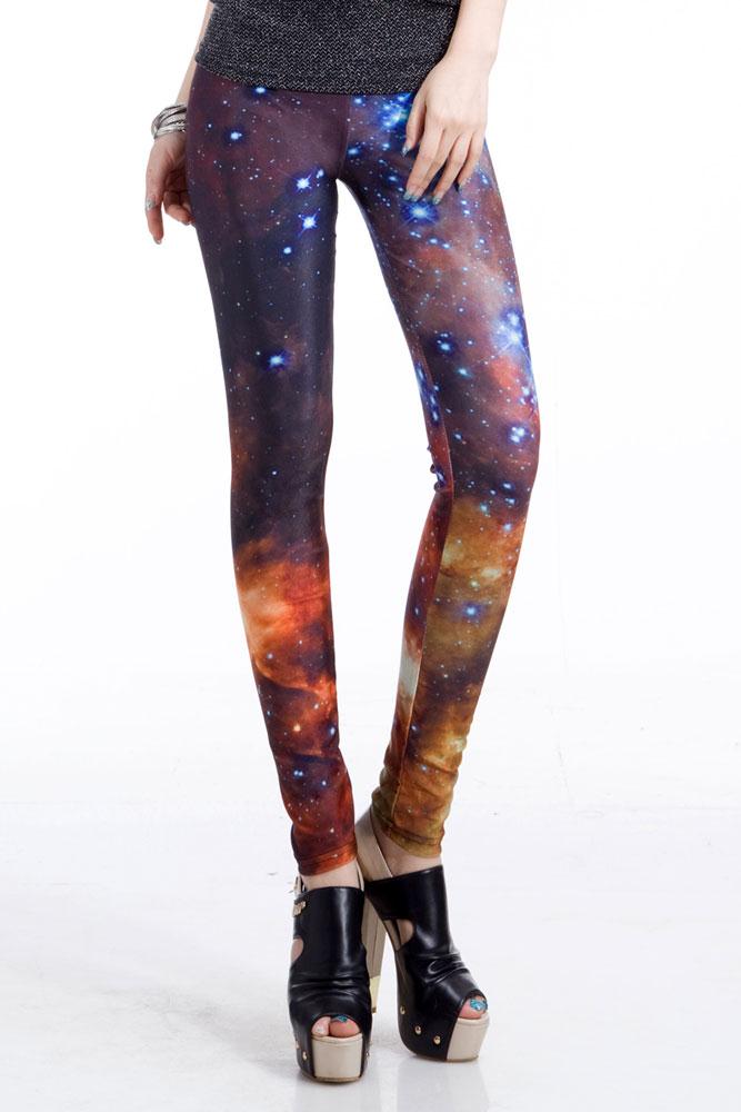 Free Shipping galaxy yellow women's 9 legging 79100