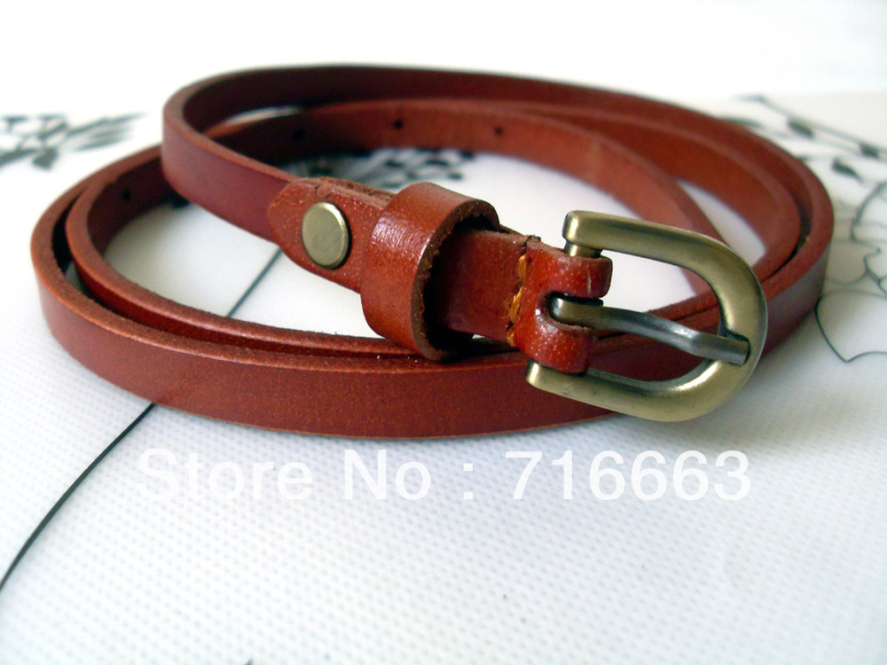 Free shipping Genuine Leather belt Top quality Women's Skinny Jeans belt Fashion design Wholesale/Retail