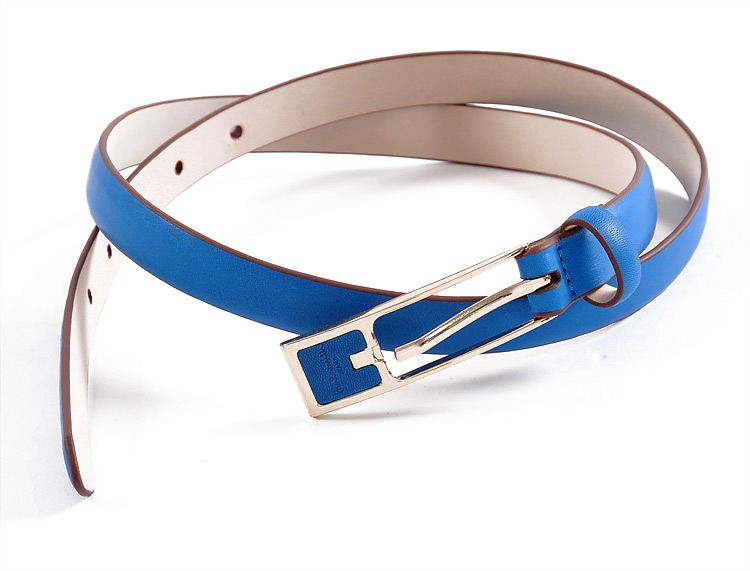 Free Shipping Genuine leather thin belt women's strap cowhide candy color skirts jeans product