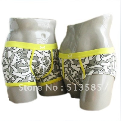 free shipping! Gift MAOREN underwear letter print lovers panties 100% cotton male female trigonometric panties