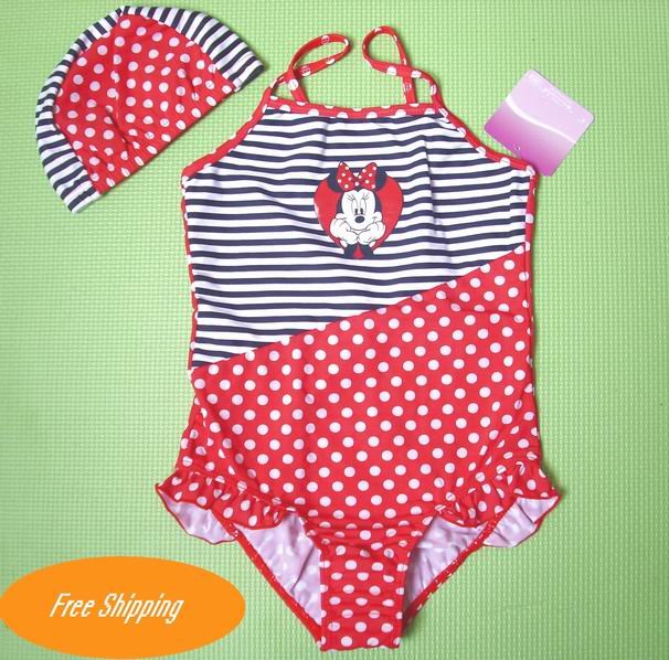 Free shipping + gifts  wholesale Quality kids girls swimwear swimsuits for girl one piece kids girls swimming suits 10 pcs/lot
