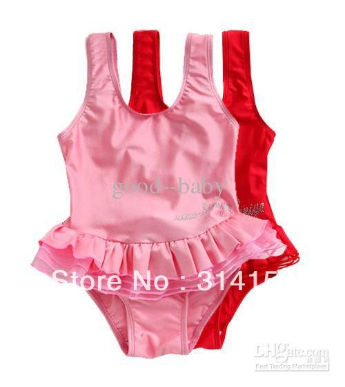 FREE SHIPPING--girl Connects body swimsuit swimsuit Girls bathing suit baby swimming clothes swimwear hot sale 10pcs/lot