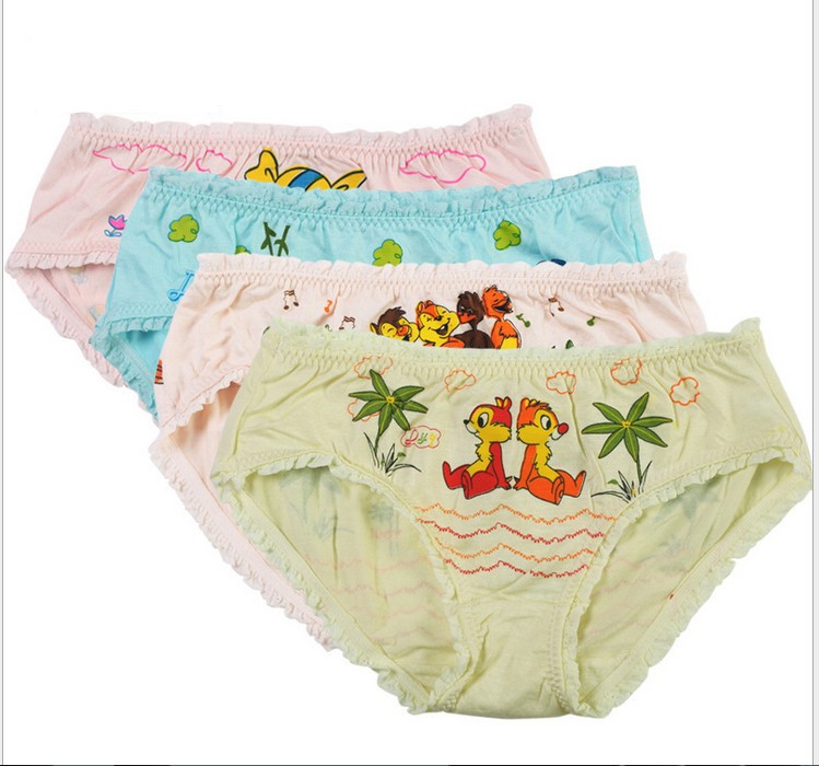 Free shipping girl fashion children students Bamboo fiber underwear briefs with wholesale 40pcs/lot