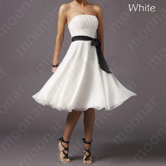 Free shipping,Girl Off Shoulder Strapless Fomal Gown Dress Evening Party Bridmaid Wedding  E0465