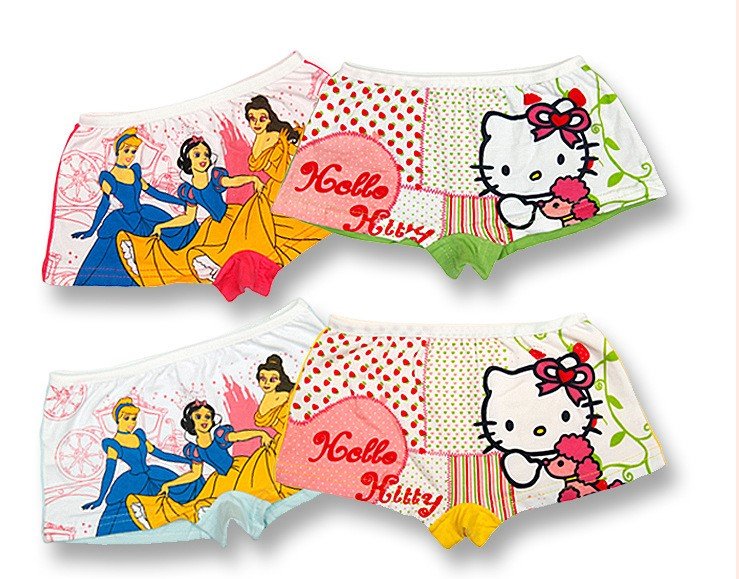Free shipping girl's wear,children underwear,kid's underwear for girls,cartoon underwear,children clothing,children's briefs