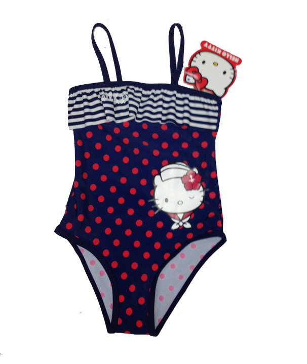 Free Shipping girl swimwear cute lace design swimsuits children loving heart pattern one pieces bathing suits