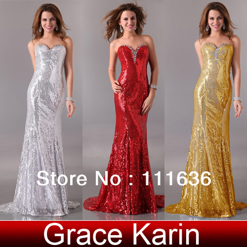 Free shipping GK 2013 Sexy Shinning Sequins Prom Party Gown Cocktail Dress 8 Sizes CL2531