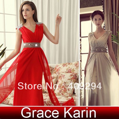 Free shipping GK Stock Korean Wedding Party Gown Prom Ball Evening cocktail Bridal Dress 8 Size CL3403