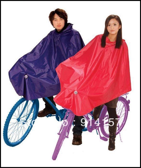 Free shipping! Globalsources double faced adhesive poncho rain gear broadened oversize bicycle raincoat