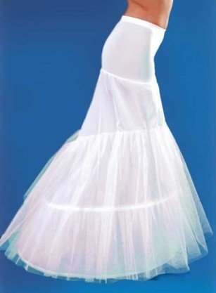 Free shipping GOOD price and quality ! mermaid petticoat 2 hoops white wedding dress crinolinedress