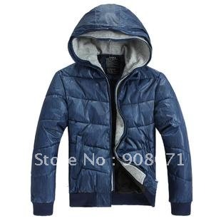 Free shipping good quality  man down-cotton jacket lovers design down-cotton coat fashion with a hood down coat winter man Women