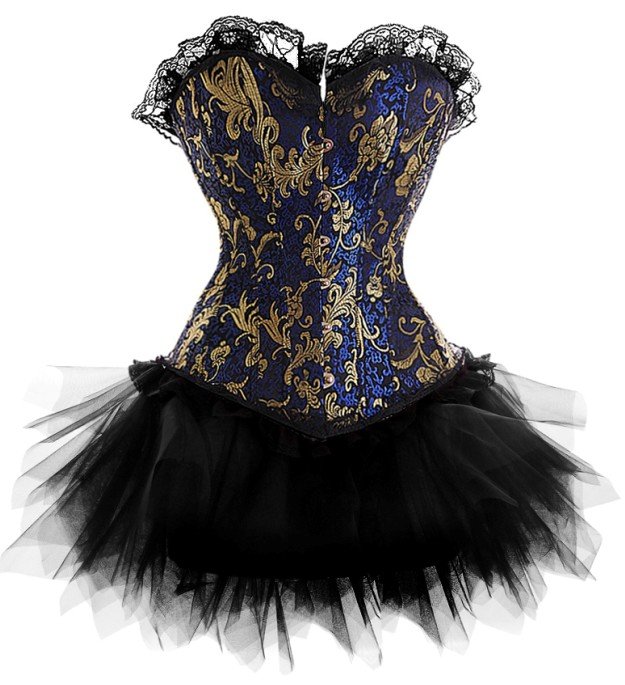 Free shipping!!Gorgeous Brocade Bustier Corset with G string,women's corset