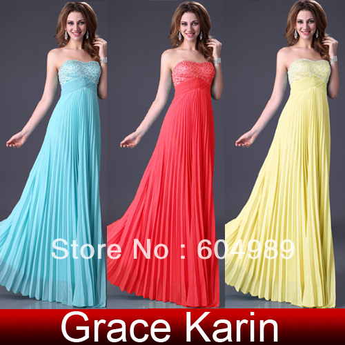 Free Shipping Grace Karin 3 Colors Stunning Sequins Prom and Formal Evening Maxi Couture Cocktail Dresses 8 Size CL3083