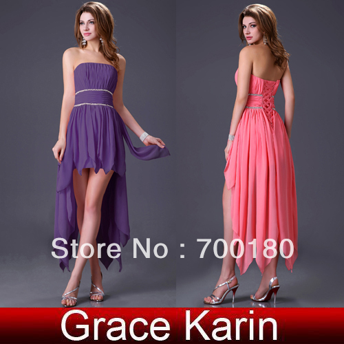 Free Shipping Grace Karin New Fashion Elegant Chiffon Formal Premium Gown  Prom Women Formal Evening Dress  CL1003