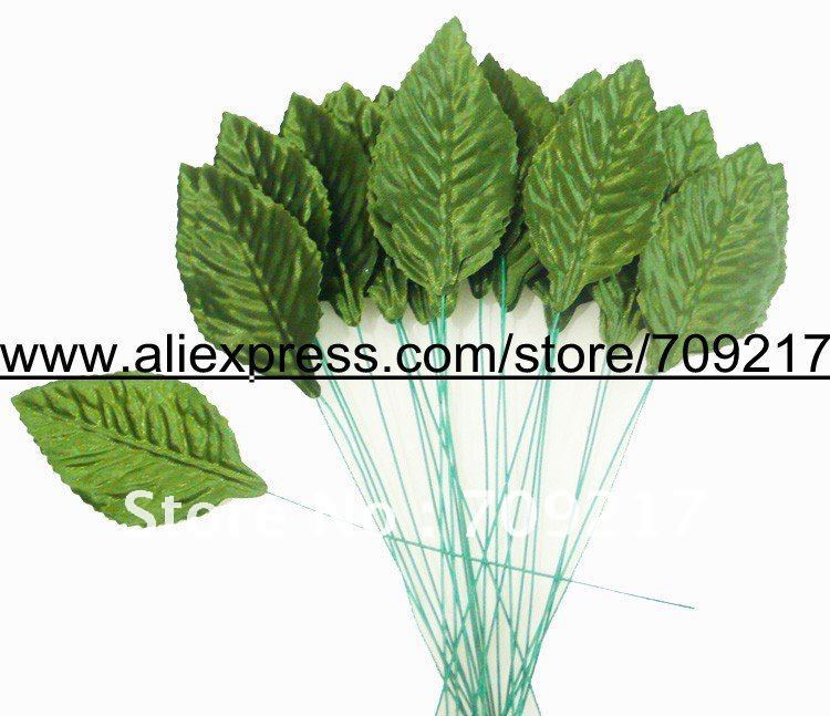 Free Shipping Green Large Prom Corsage Leaves 2500pcs/Lot Wedding Bouquet Leaves Floral Accessories