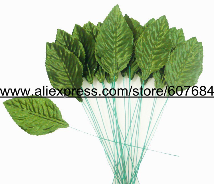 Free Shipping Green Large Prom Corsage Leaves 2500pcs/Lot Wedding Bouquet Leaves Folral Accessories
