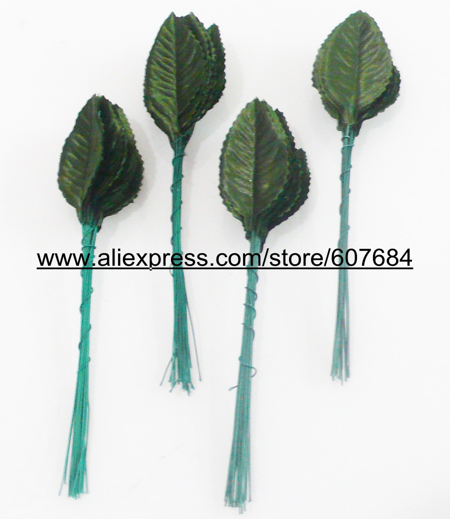 Free Shipping Green Small Prom Corsage Leaves 2500pcs/Lot Wedding Bouquet Leaves Folral Accessories