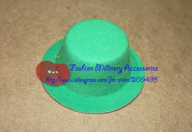 Free Shipping Green Small Top Hat 20pcs/lot Wholesale