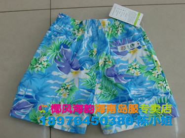 Free shipping Hainan island service hainan shirt beach suit men and women shorts beach casual  unique knee-length