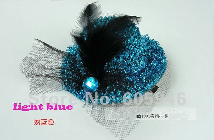Free shipping hair cap clip.hair decorations, feather  headdress flower Royalty wedding party gift hats wholesale  120piece/lot