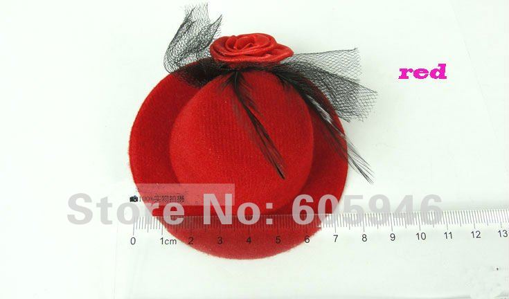 Free shipping hair cap clip.hair decorations, feather  headdress flower Royalty wedding party gift hats wholesale  12piece/lot