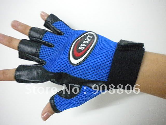 Free Shipping half-fingered gloves Leather Goves sport gloves