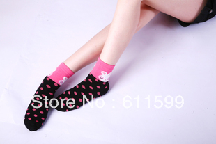 Free shipping han goods quality ladies socks combed cotton women's socks more thick and lovely