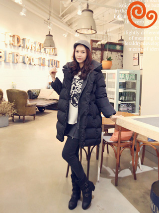 Free shipping Happymaman maternity clothing women's autumn and winter hooded wadded jacket outerwear promotion!