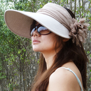 free shipping Hat anti-uv female summer sunbonnet female beach big visor