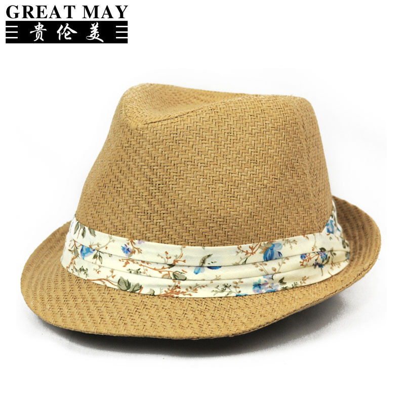free shipping Hat female summer strawhat small jazz hat fashion sun straw braid hat