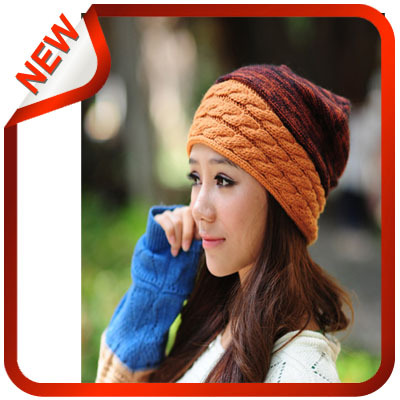 Free Shipping . Hat female winter sphere knitted hat thermal knitted hat/Free shipping