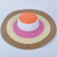 Free shipping hat spring and summer women's sun hat / large side straw hat / beach sun hat 56CM color random