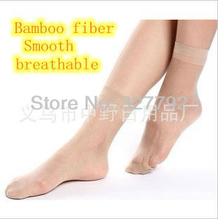 Free shipping he crystal silk ultrathin charcoal short stockings A bag of 10pcs