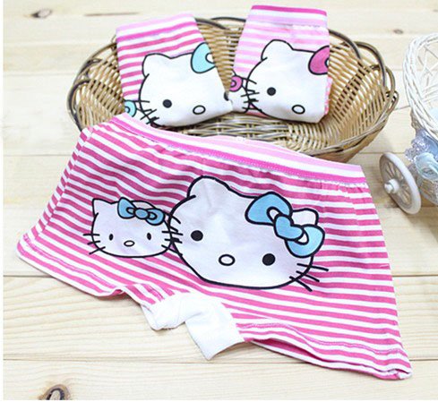 Free shipping Hello Kitty children girl underwears,cartoon Underewears,Kids Underwear,girl underwear,100% cotton baby underwear