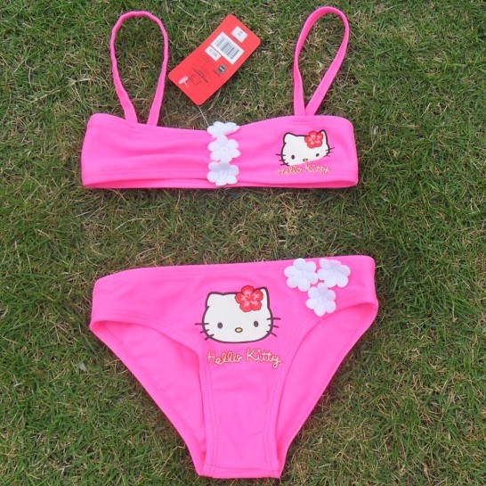 free shipping Hello Kitty Summer girls clothing - bikini swimwear